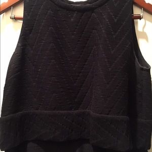 Size 2 Maje two tiered black top.