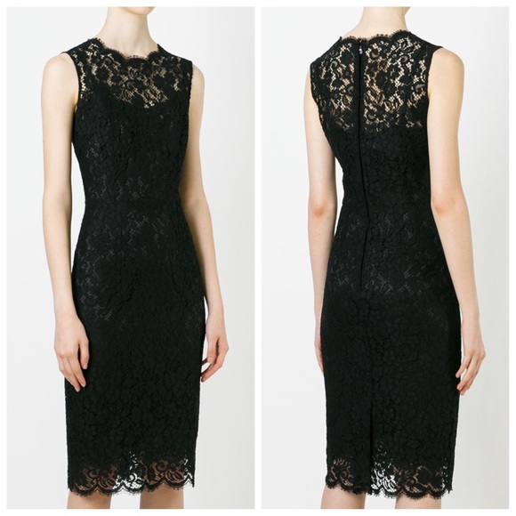 Dolce & Gabbana Dresses & Skirts - Sleeveless Floral Lace Midi Dress