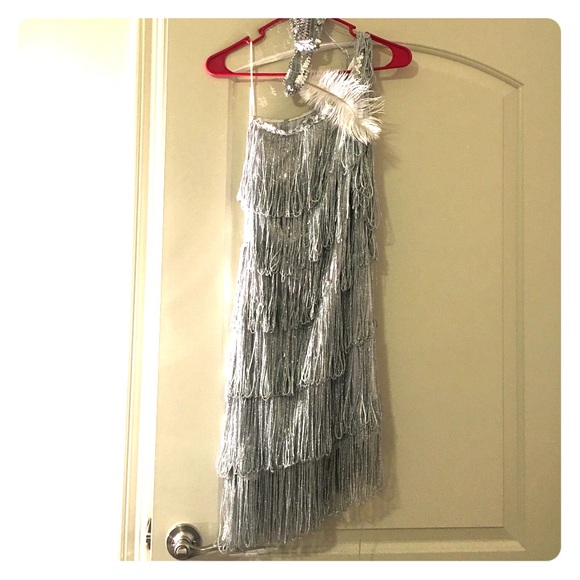 Dress, head piece and choker