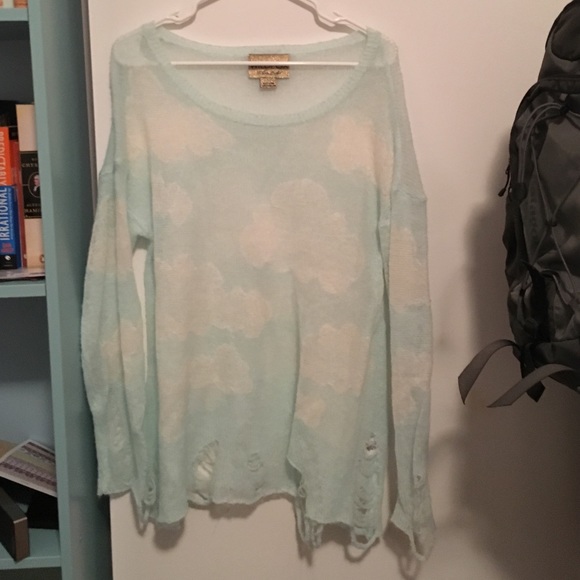 Wildfox destroyed sweater