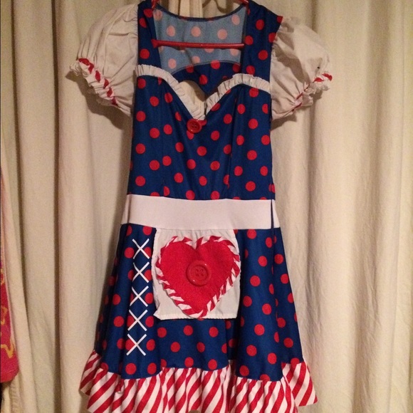 Raggedy Anne Halloween costume dress sml