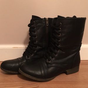 Madden Girl Combat Boots