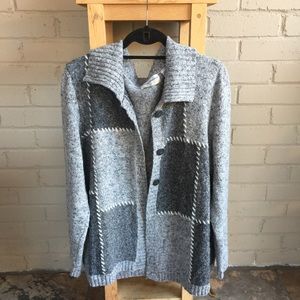 Grey patterned sweater