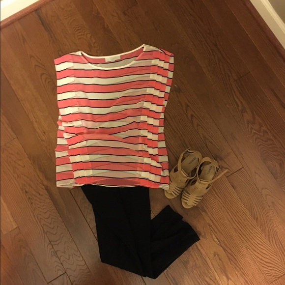 Loft Sheer Striped Shirt - Picture 2 of 2