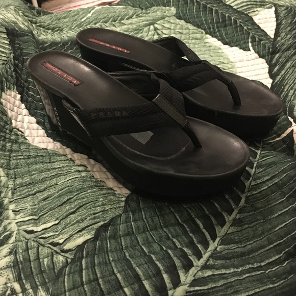 Prada Platform Sandals