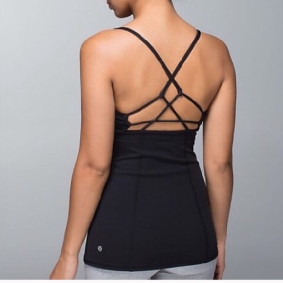Lululemon Black Strappy Tank