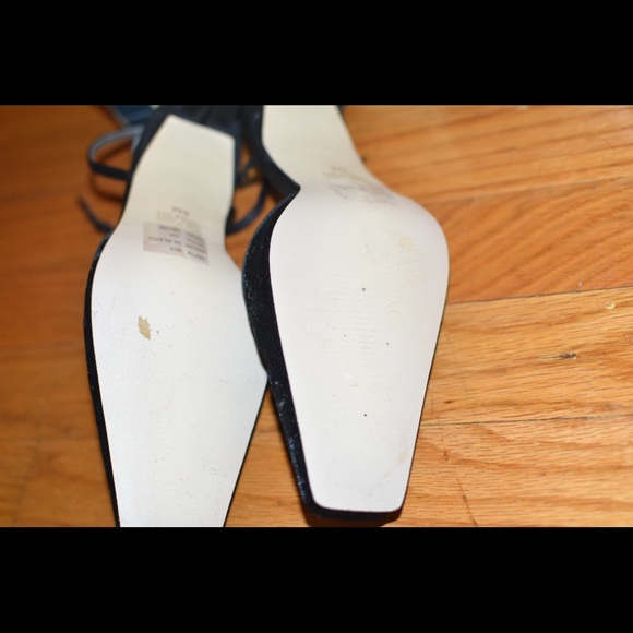 Trendy velvet with Rhinestone pumps - Picture 3 of 4