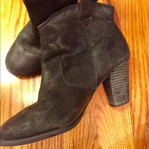 Clarks Black Leather Ankle Boots