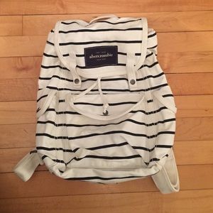 abercrombie kids stripe canvas backpack