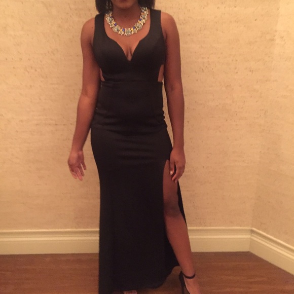Black Floor Length Dress