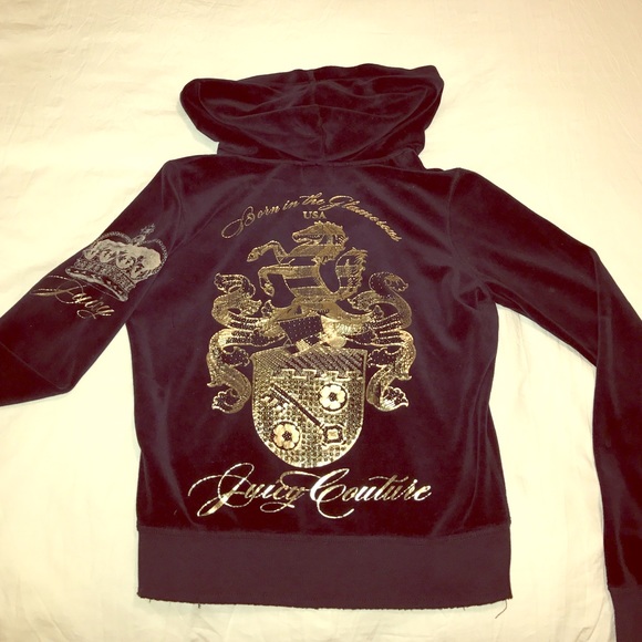 Navy and gold Juice Couture zip up