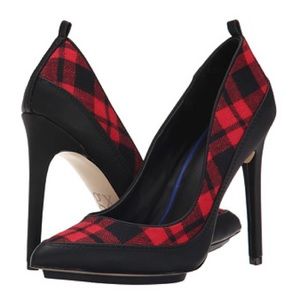 NIB GX by Gwen Stefani Trio Stilettos in Red Plaid