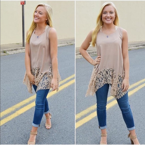 Boho lace tunic