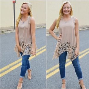 Boho lace tunic