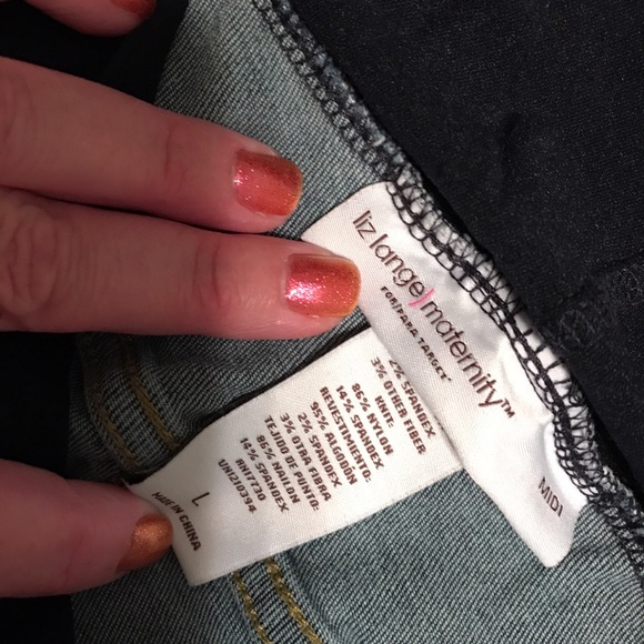 Large Maternity Jean Shorts