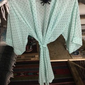 Mint Green•Polkadot Robe