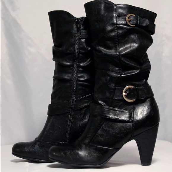 White Mountain Giddy Boots Black Size 6, Brand New