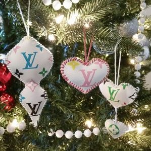 5 pieces - Louis vuitton christmas tree ornament