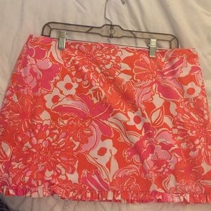 Lilly Pulitzer Callie Skirt in Orange Tango