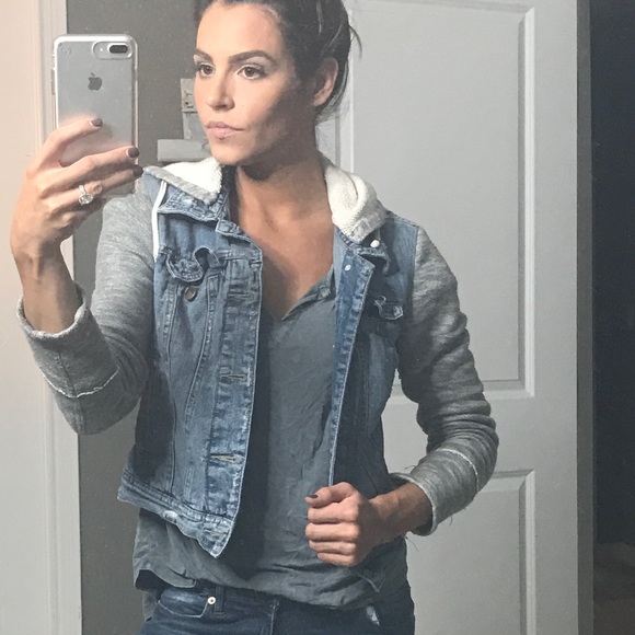 free people hooded denim jacket