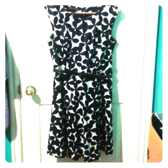 Navy Blue Flower Dress size 10
