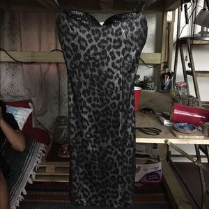 Metallic Leopard Dress
