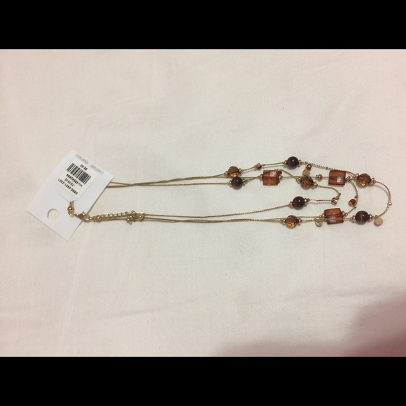 Brown/Tan beaded necklace