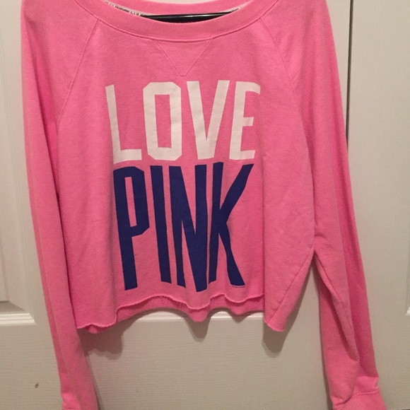 Pink VS PINK crop sweater
