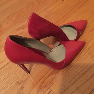 Zara red pumps