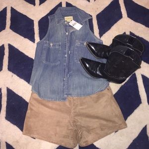 Denim and Supply- denim short sleeve button down