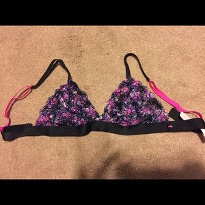 VS Pink lace triangle bralette