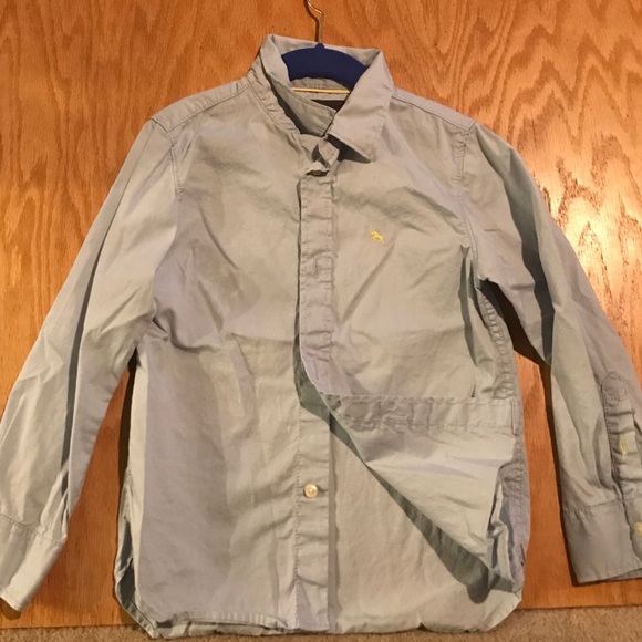 Light/sky blue boys button shirt