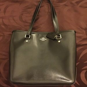 Coach Black Vinyl Tote