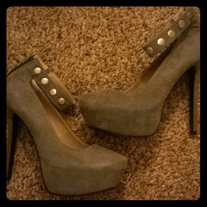 Ankle strap platform heels