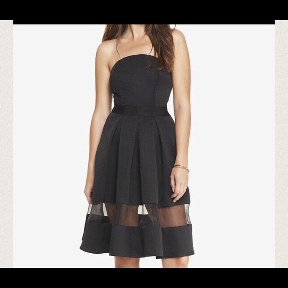 Express strapless midi dress