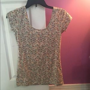 Garage floral ballerina top
