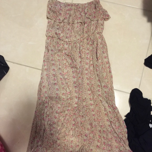 Floral high low