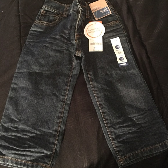 Dark wash old navy straight leg jeans