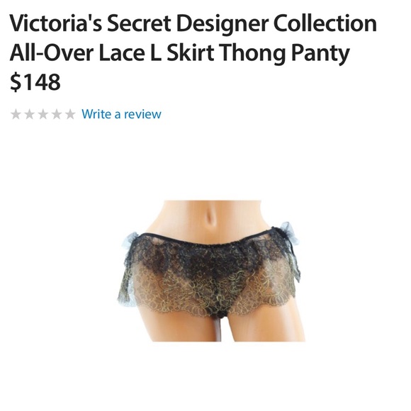 NWT vs designer skirted $148 thong only - Picture 3 of 5