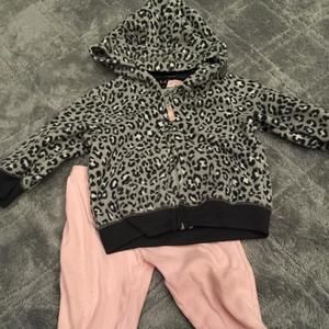 Stylish animal print sweatsuit