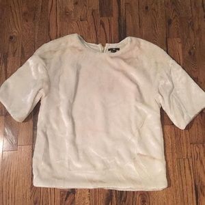 H&M fur crop sweater