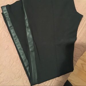 Ann Taylor leather strip pant