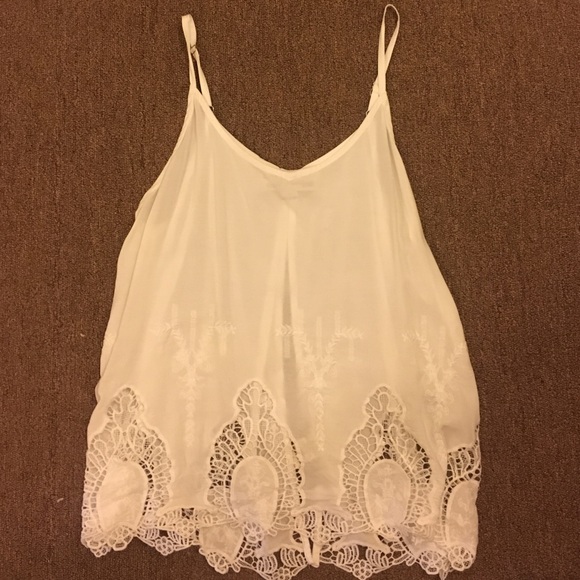 Vintage, White, Open-backed Shirt