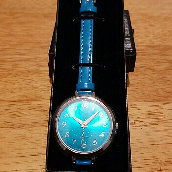 Teal blue watch for women by Avon