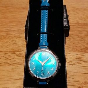 Teal blue watch for women by Avon