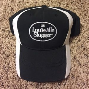 Louisville Slugger baseball hat.
