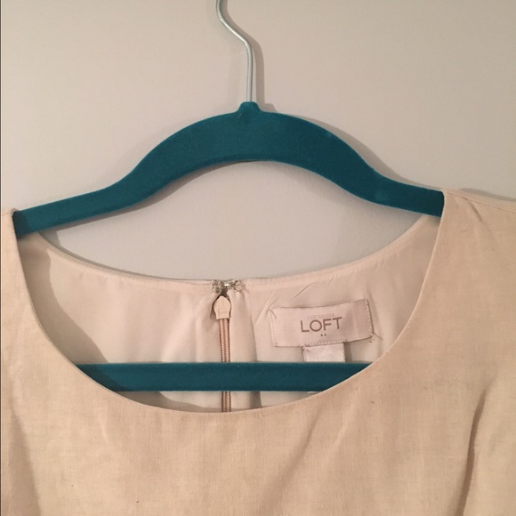 LOFT floral beige dress - Picture 3 of 4