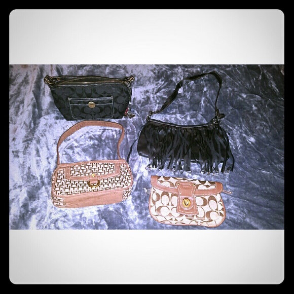 Bundle four purse ,coach,nine west ,Tommy Hilfiger