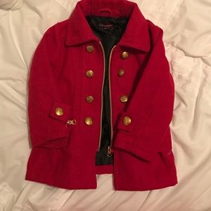 Toddler red coat