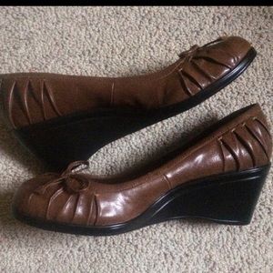 Brown Ballet Wedge